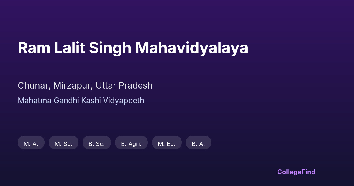 ram lalit singh mahavidyalaya
