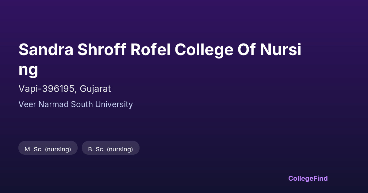 sandra shroff rofel college of nursing