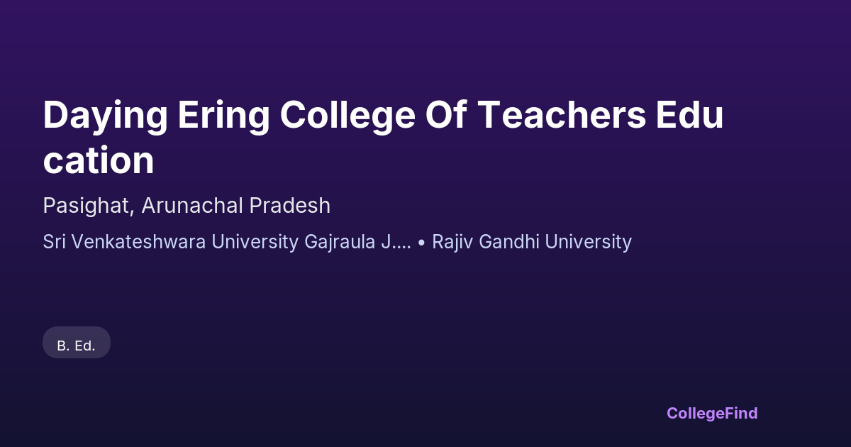 daying ering college of teachers education