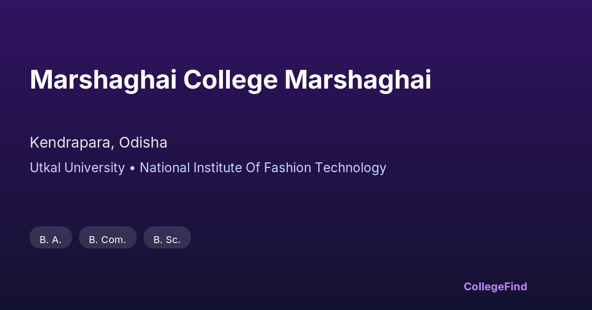 marshaghai college marshaghai
