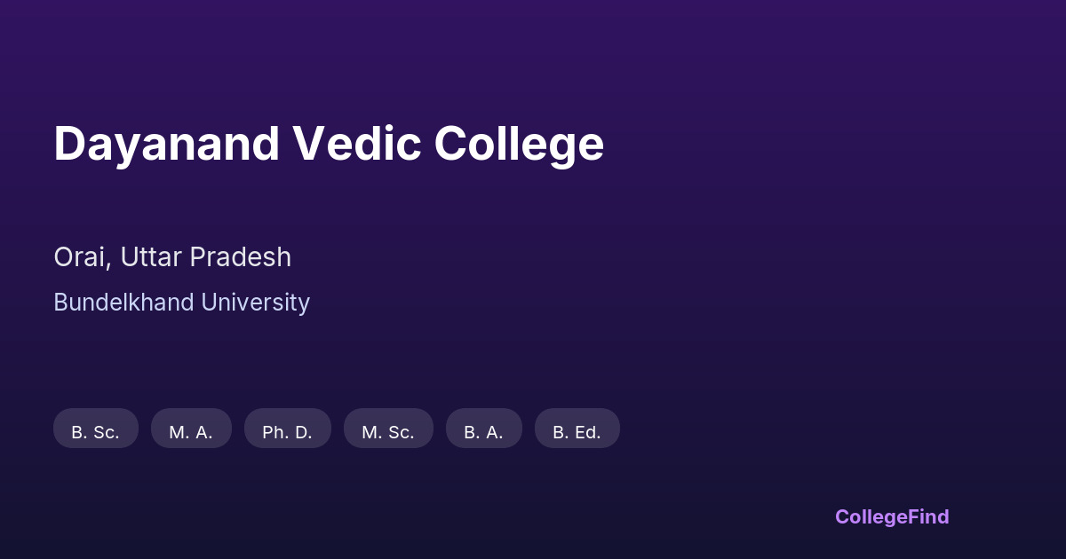 dayanand vedic college
