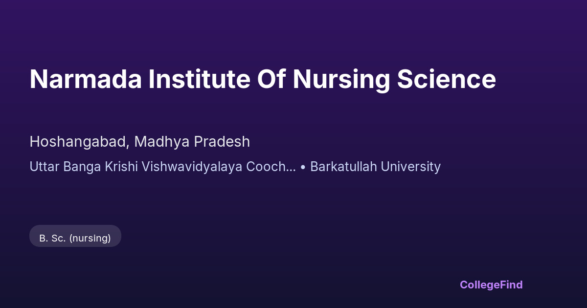 narmada institute of nursing science