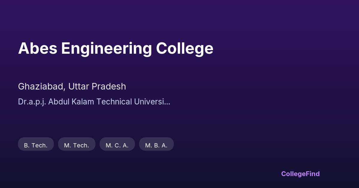 abes engineering college
