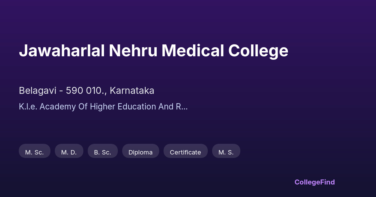 jawaharlal nehru medical college