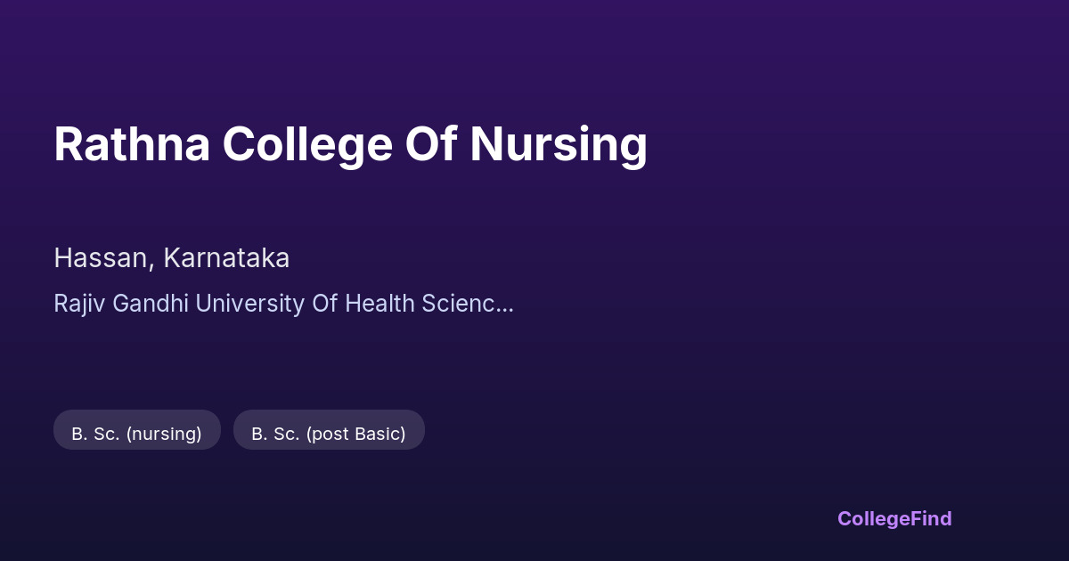 rathna college of nursing