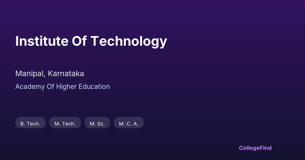 institute of technology