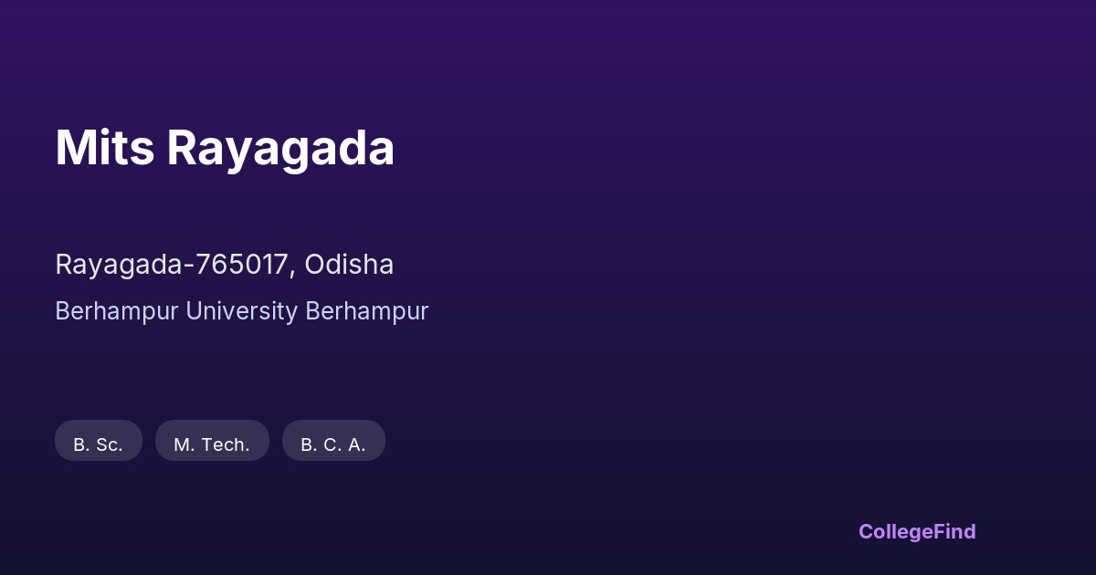 mits rayagada