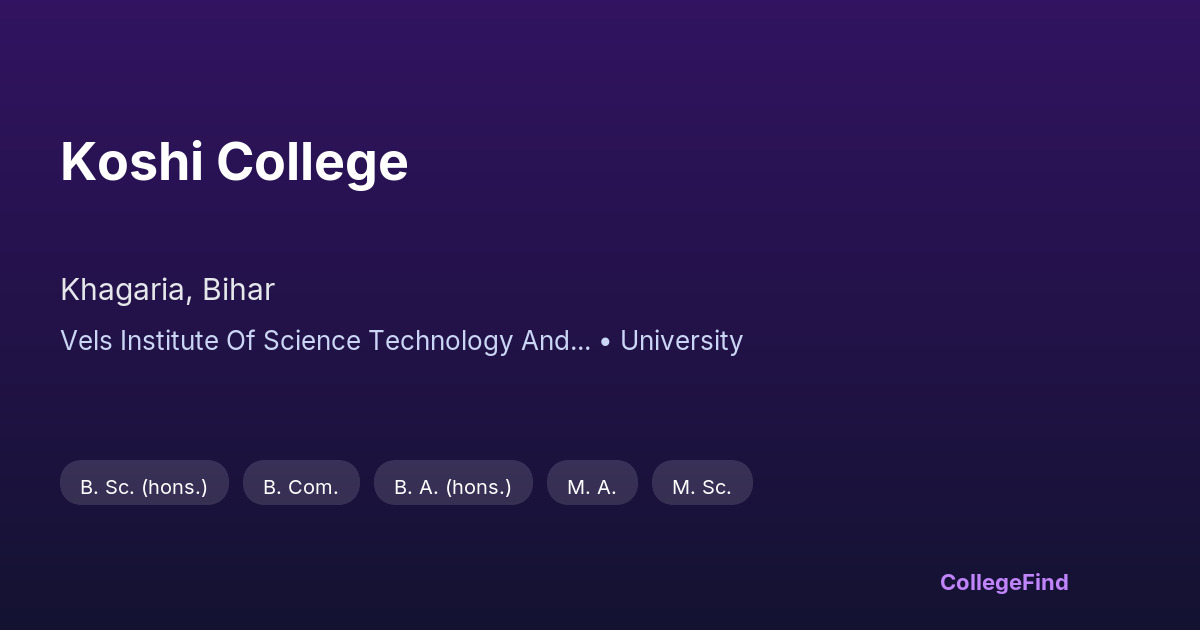 koshi college