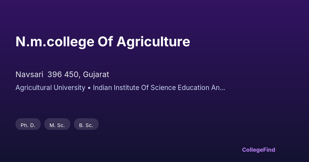n.m.college of agriculture
