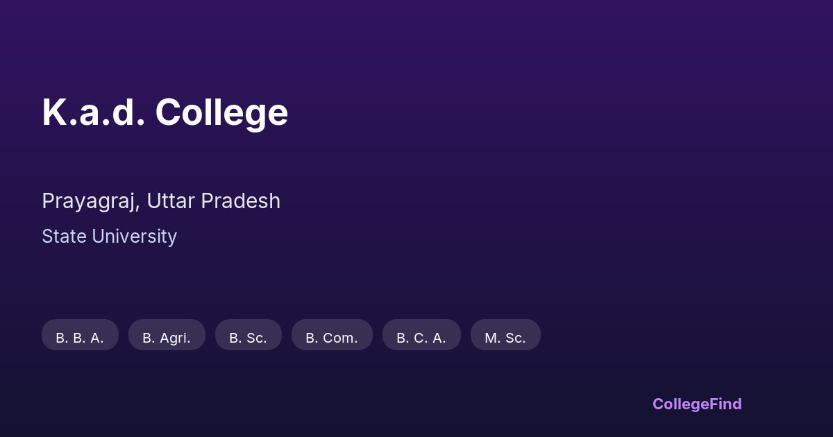 k.a.d. college