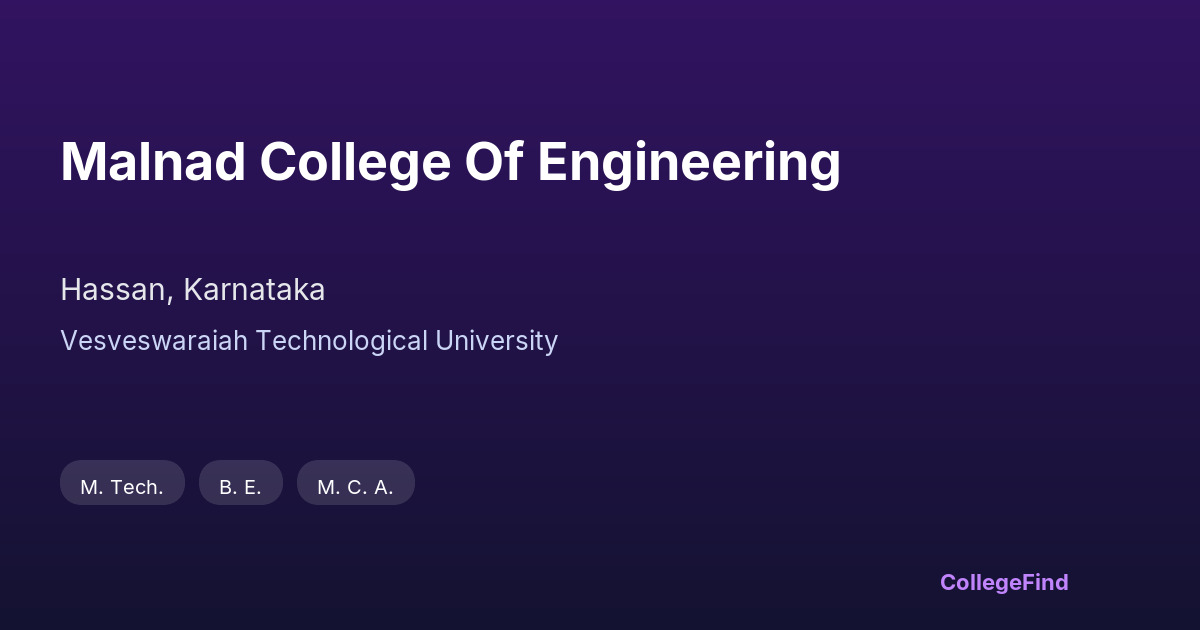 malnad college of engineering