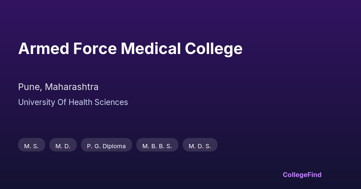 armed force medical college