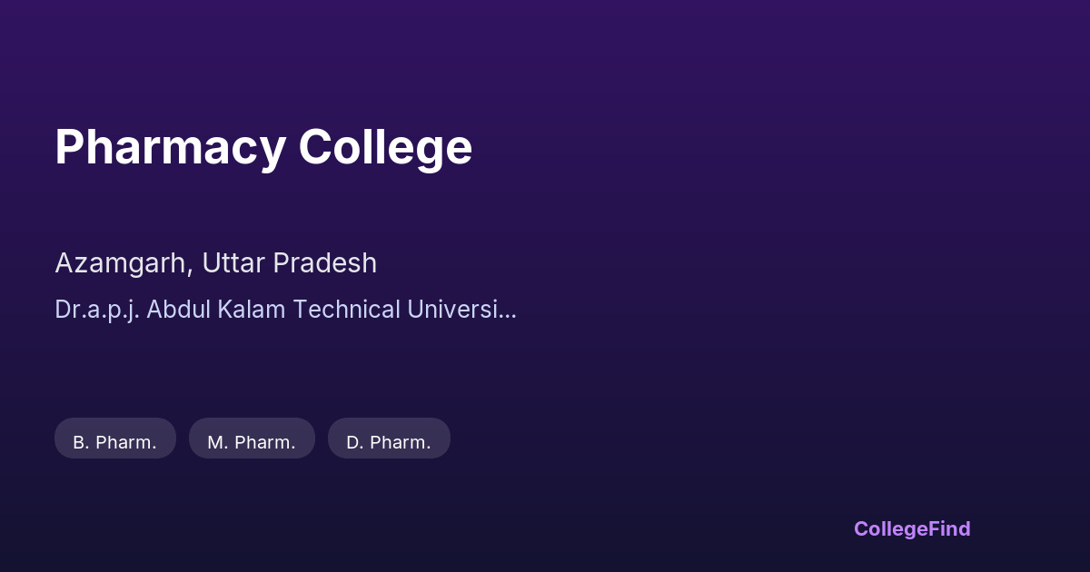 pharmacy college
