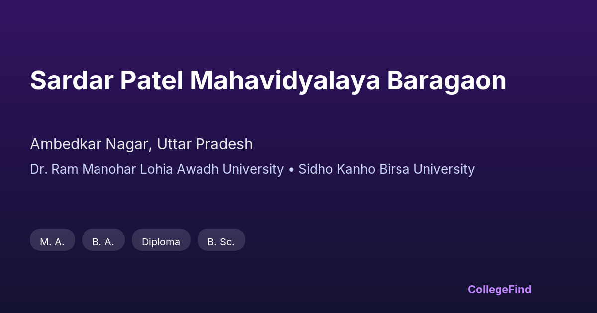 sardar patel mahavidyalaya baragaon