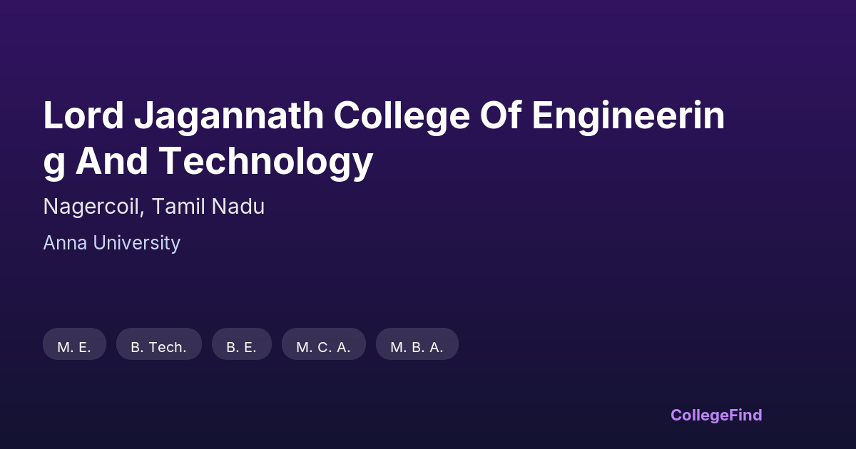 lord jagannath college of engineering and technology