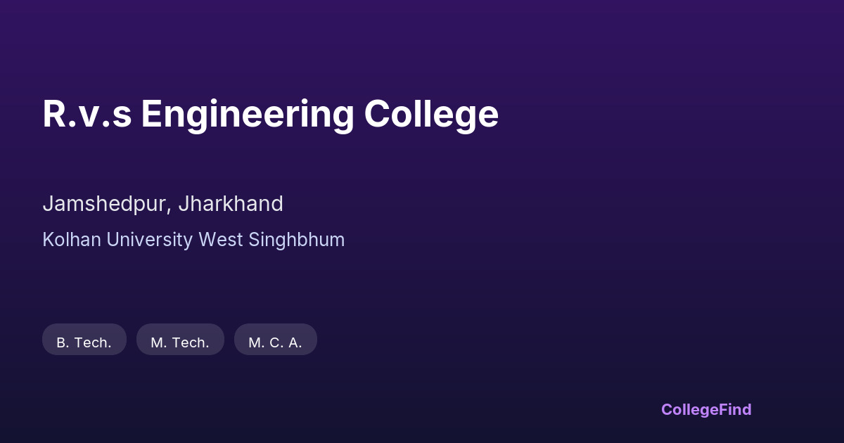 r.v.s engineering college