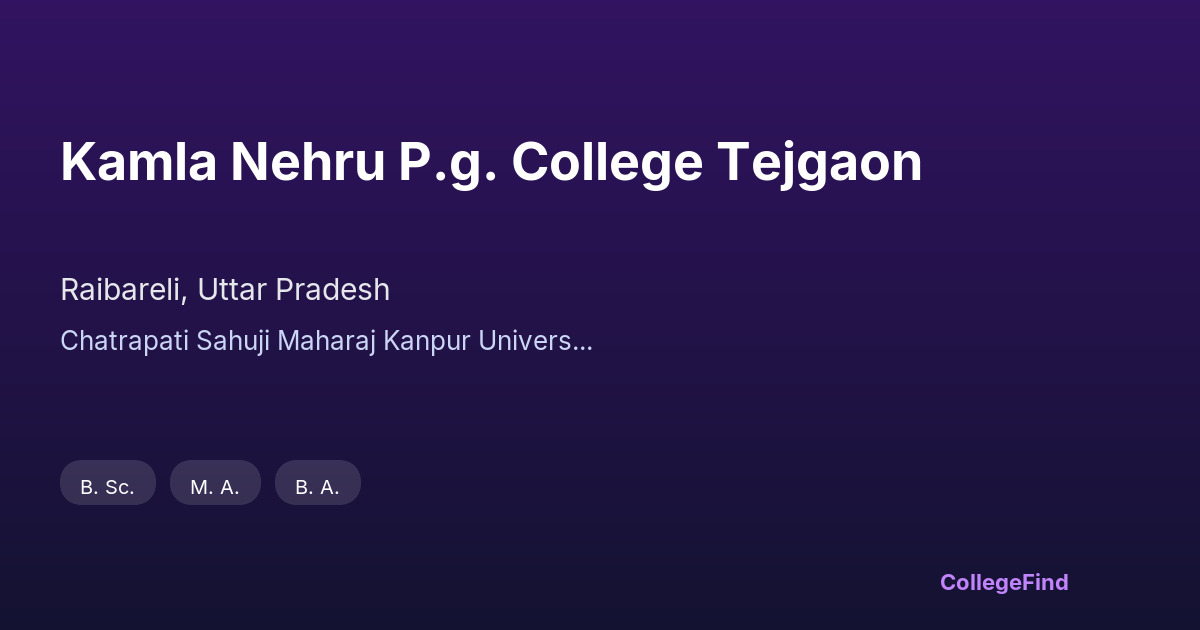 kamla nehru p.g. college tejgaon