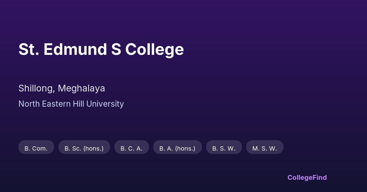 st. edmund s college