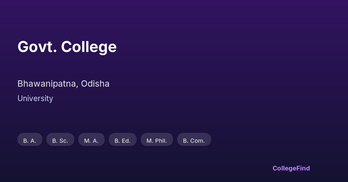 govt. college