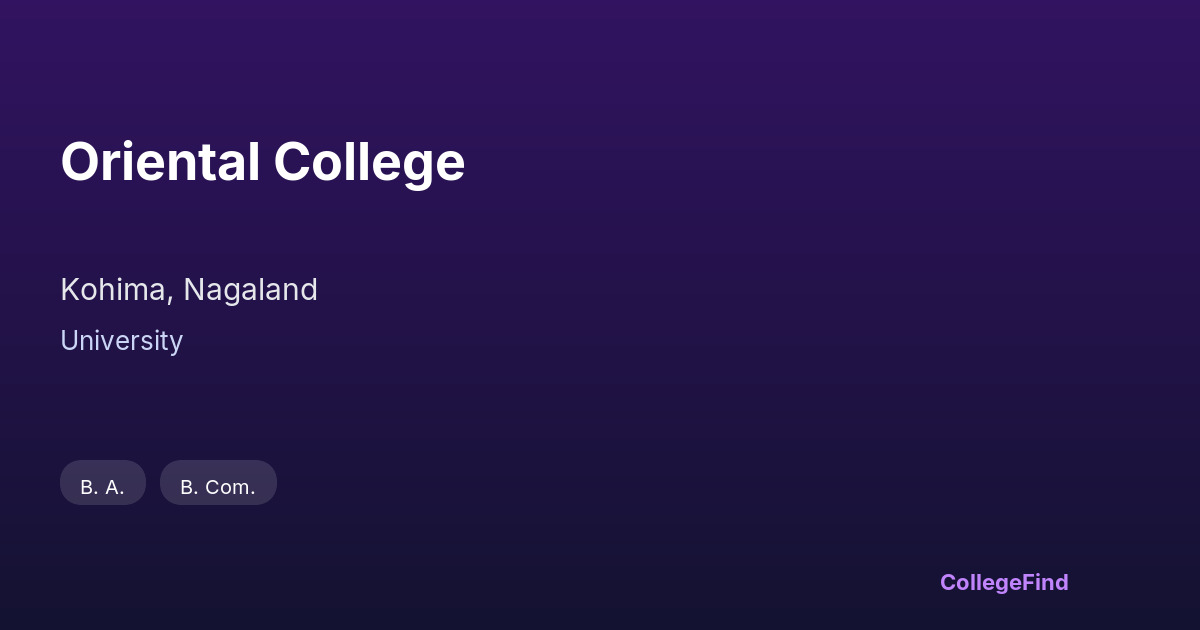 oriental college