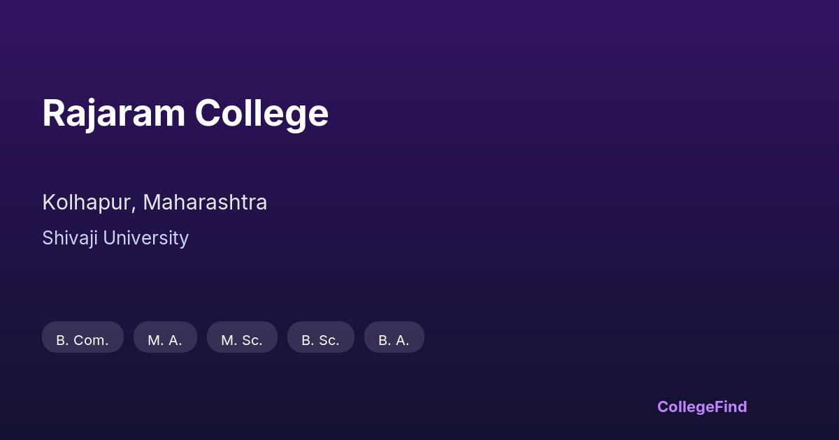 rajaram college