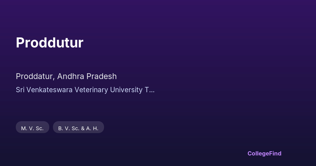 proddutur
