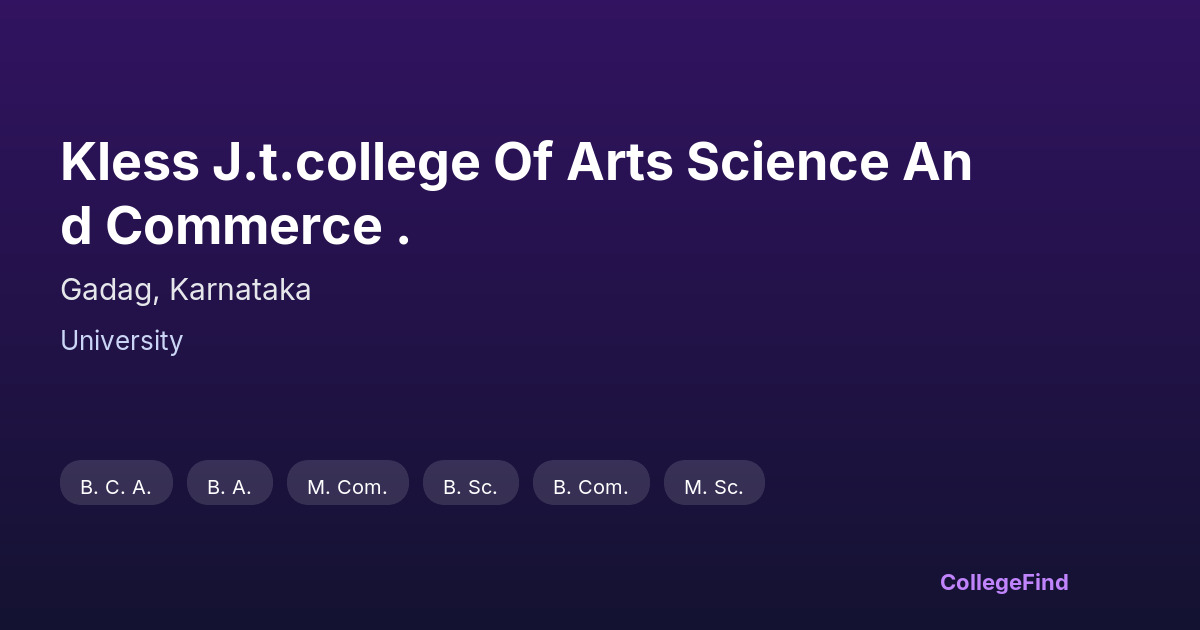 kless j.t.college of arts science and commerce .