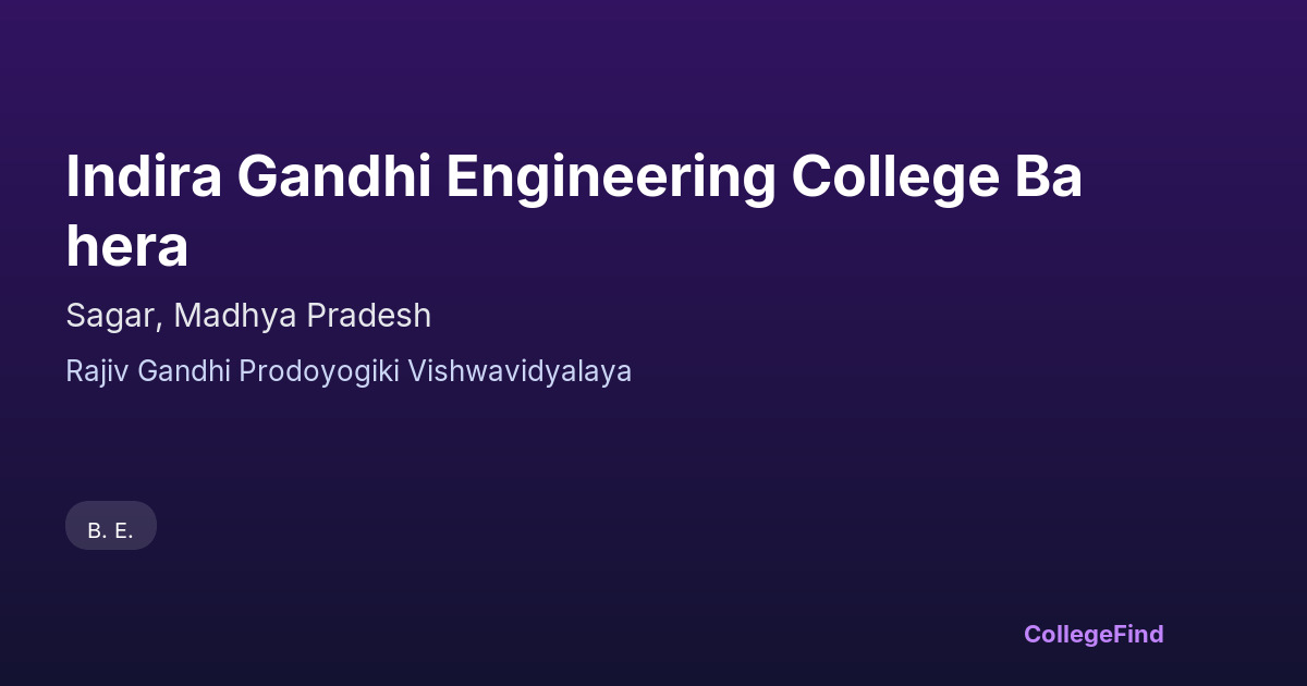 indira gandhi engineering college bahera