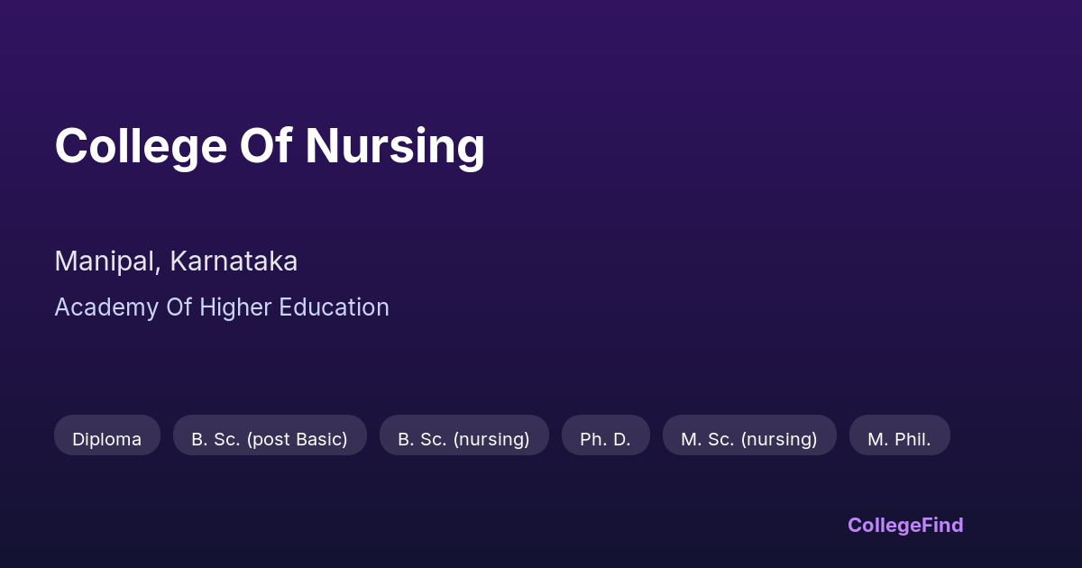 college of nursing
