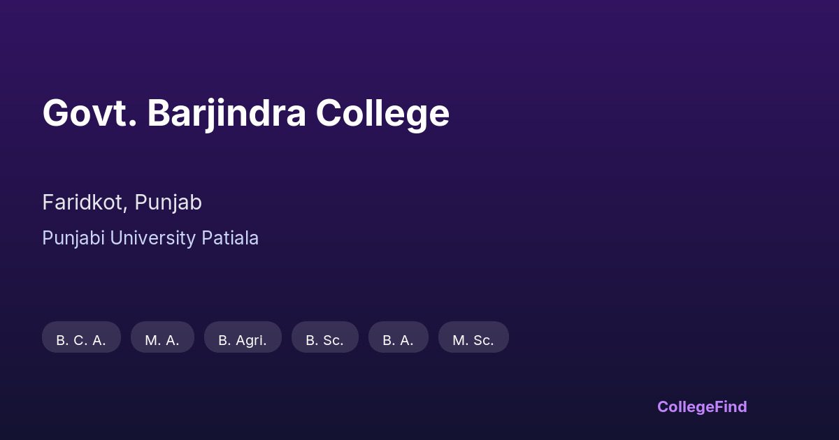 govt. barjindra college