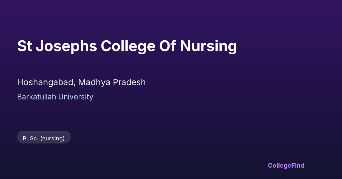 st josephs college of nursing
