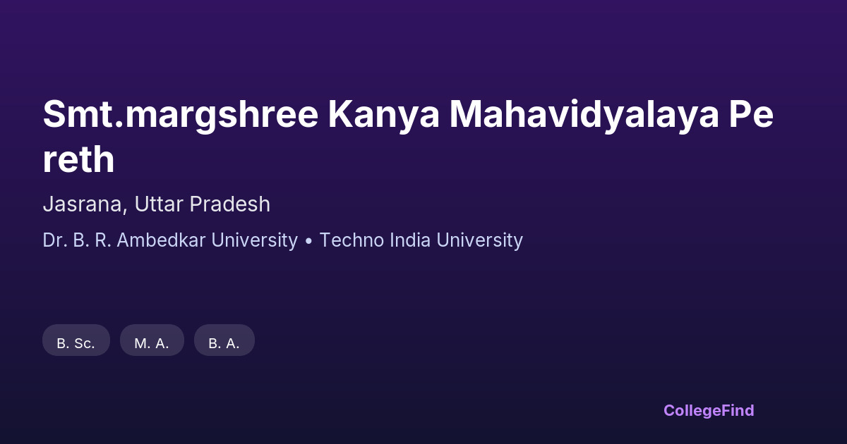 smt.margshree kanya mahavidyalaya pereth