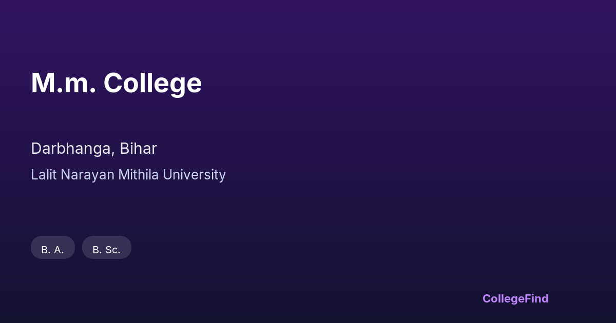 m.m. college