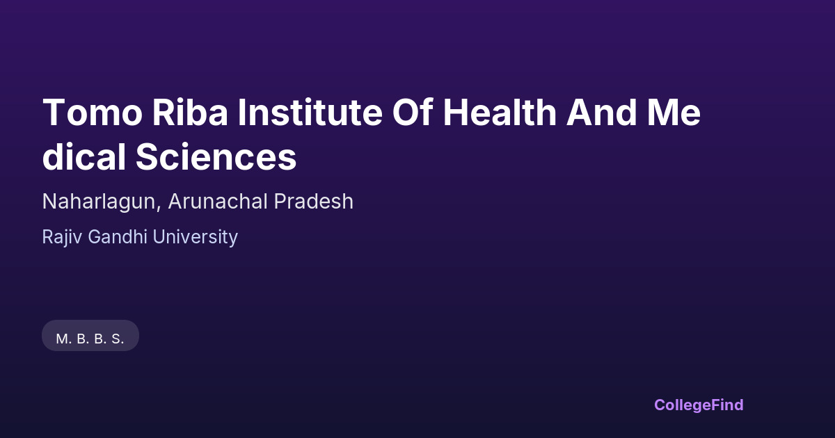 tomo riba institute of health and medical sciences