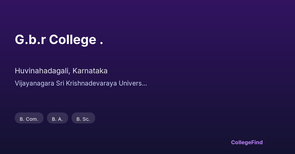 g.b.r college .