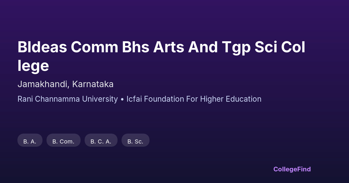 bldeas comm bhs arts and tgp sci college