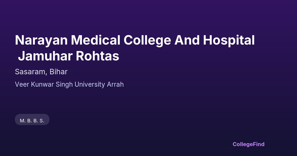 narayan medical college and hospital jamuhar rohtas
