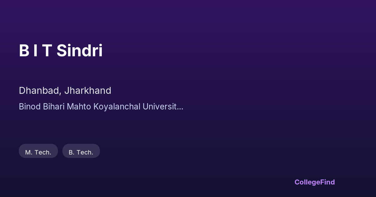 b i t sindri