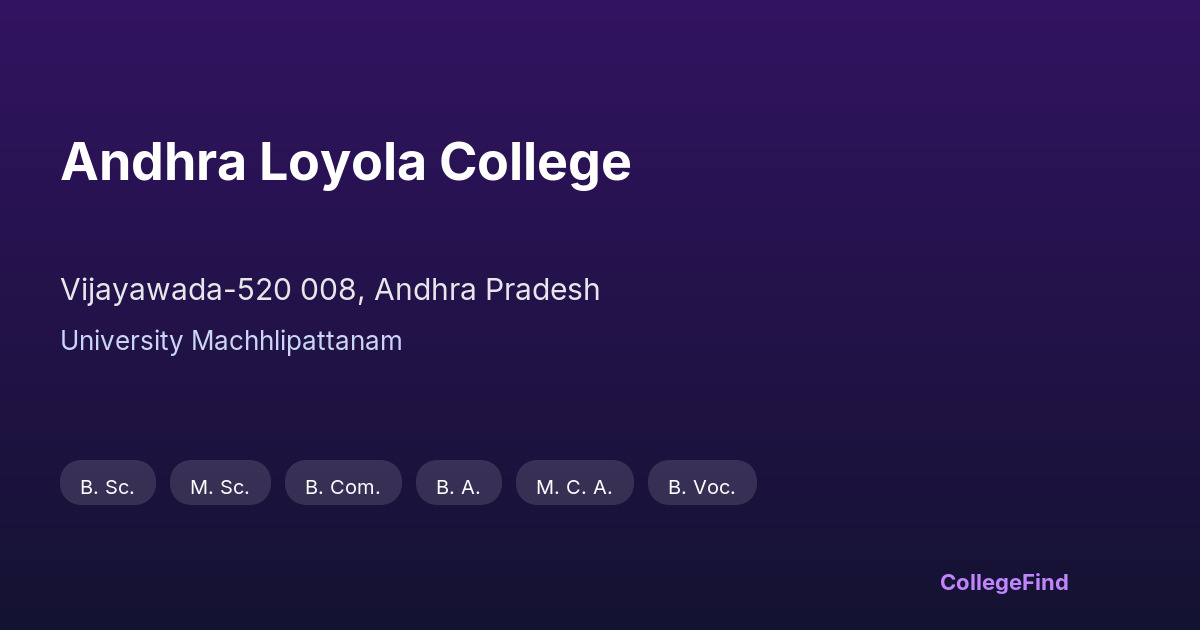 andhra loyola college