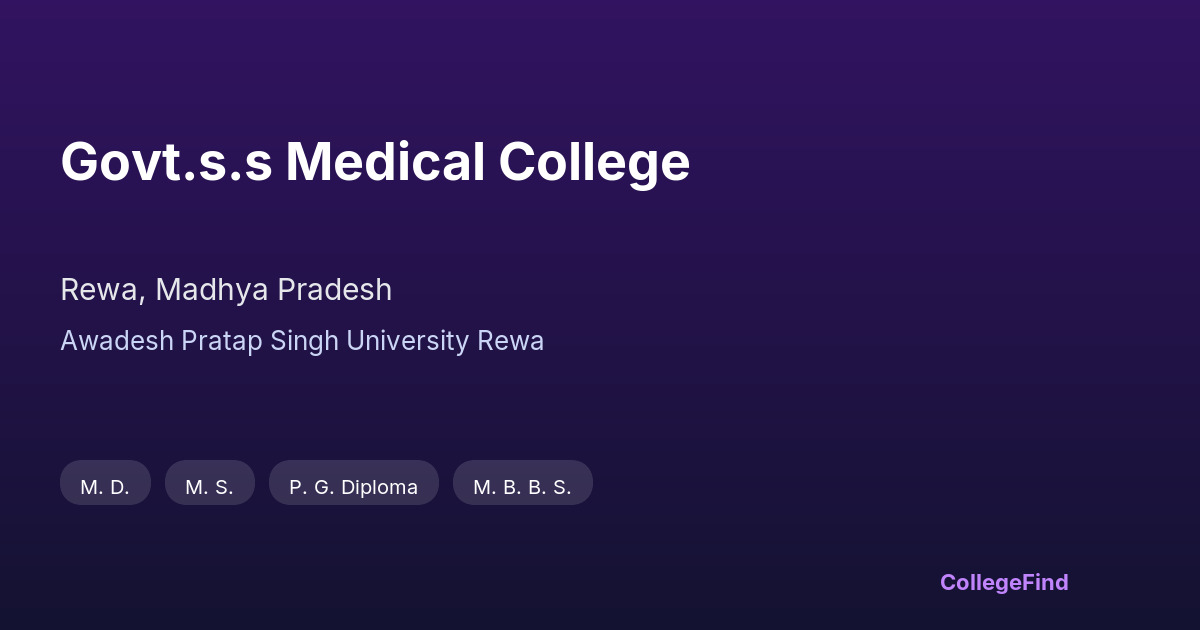 govt.s.s medical college