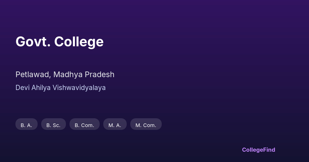 govt. college