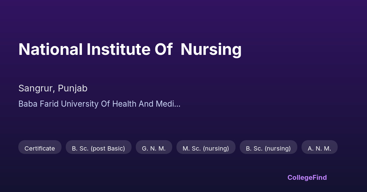national institute of  nursing