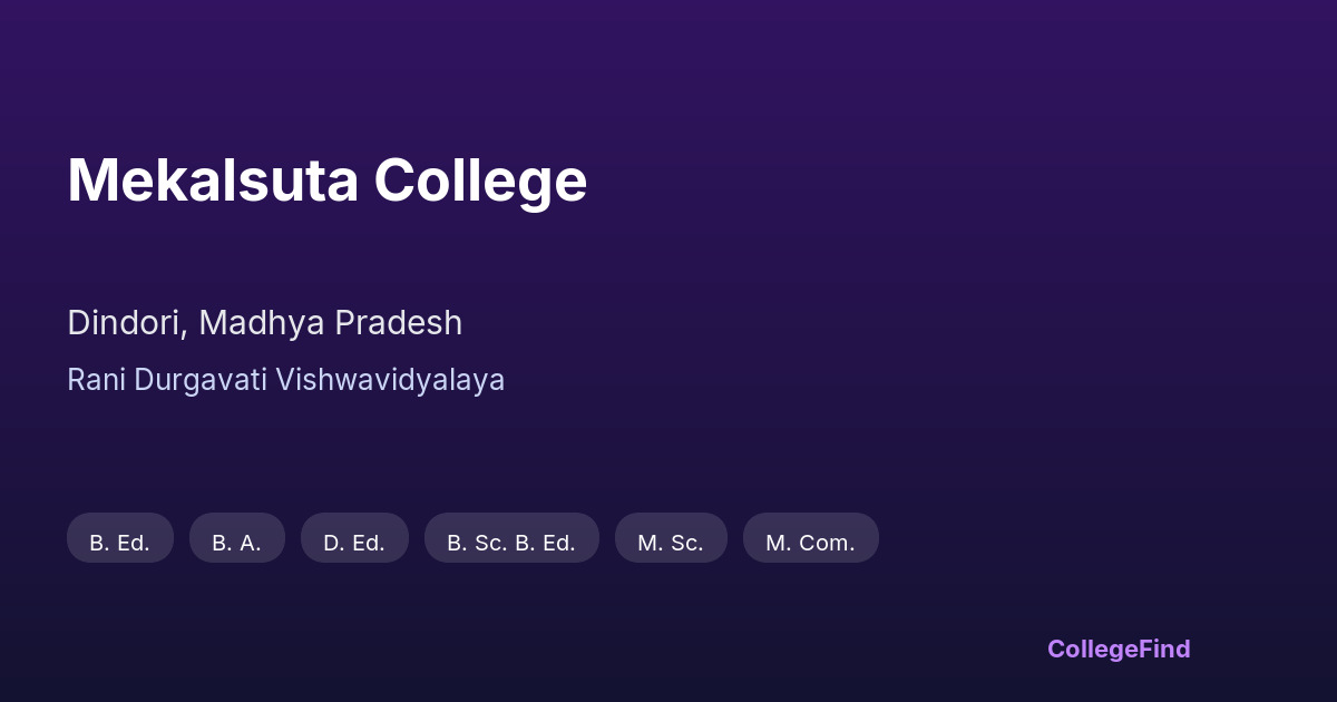 mekalsuta college