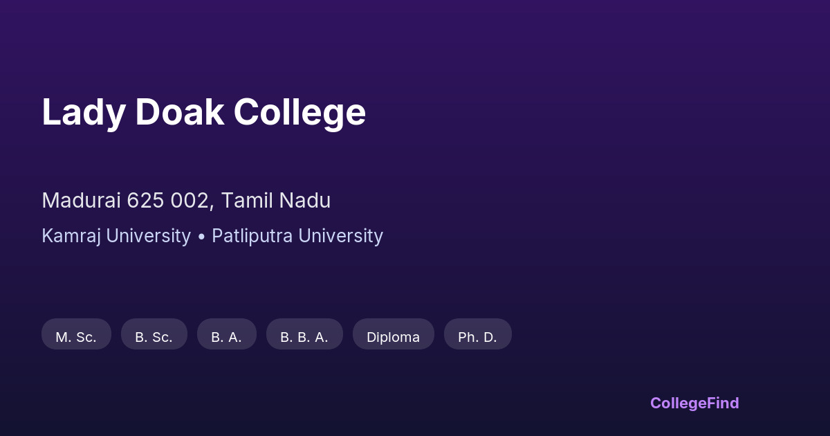 lady doak college