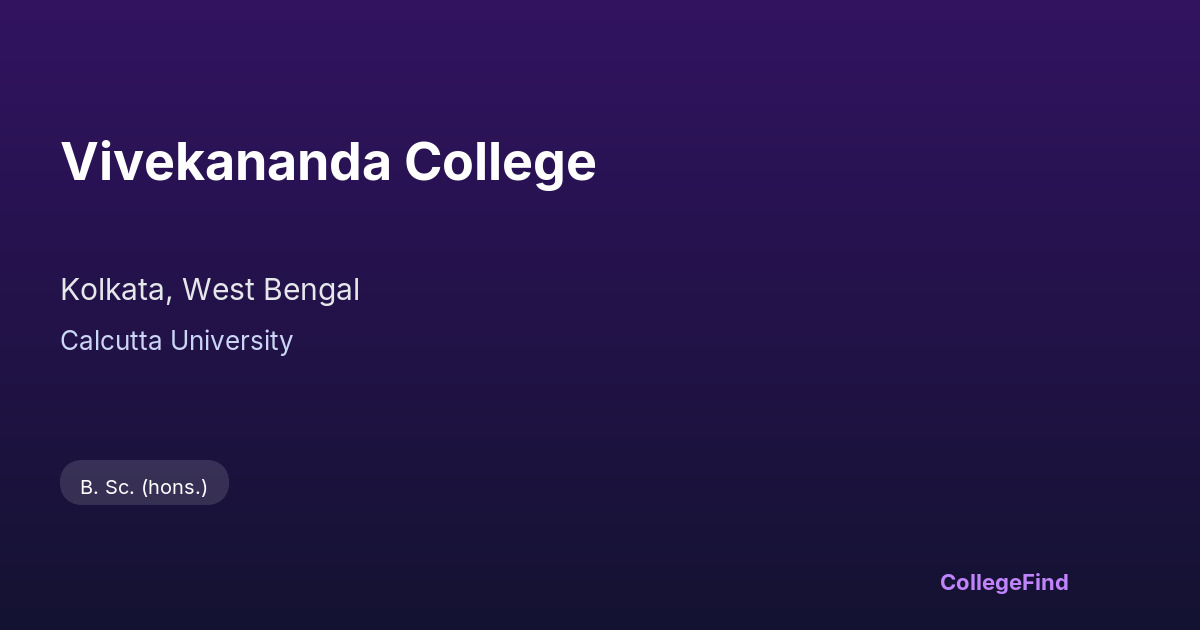 vivekananda college