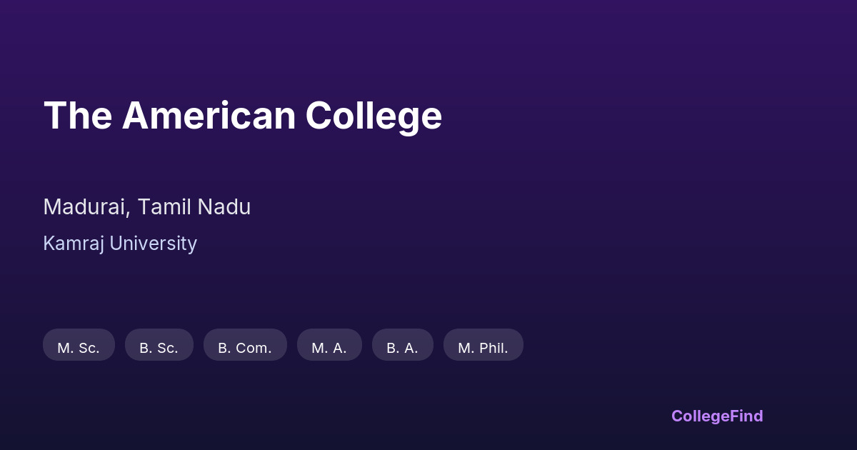 the american college