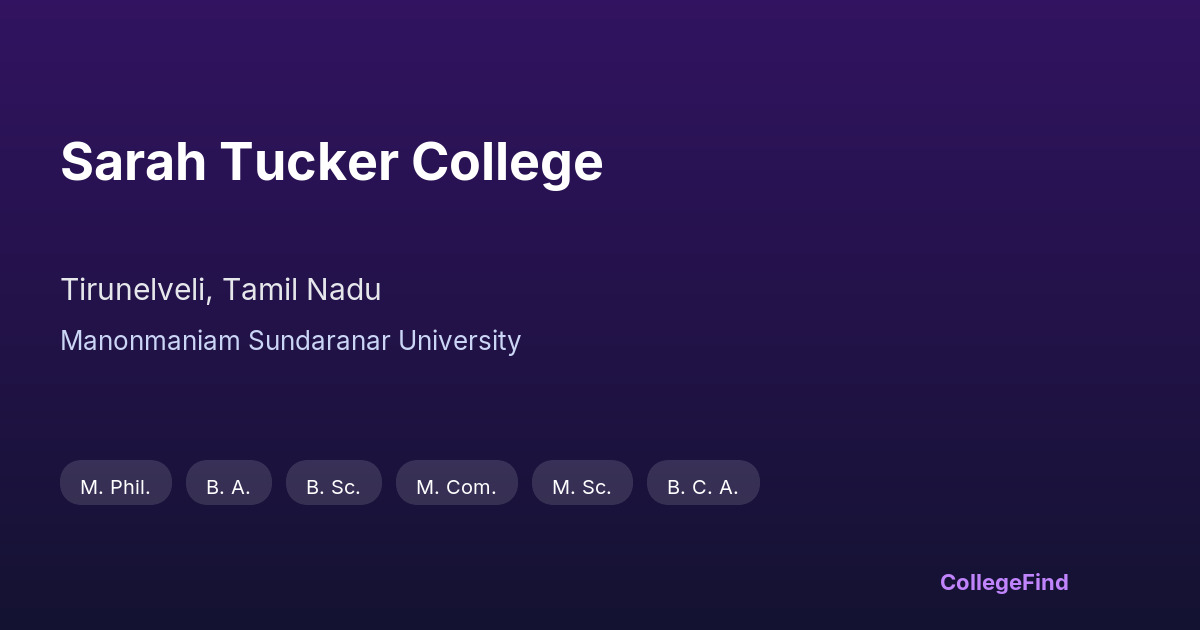sarah tucker college