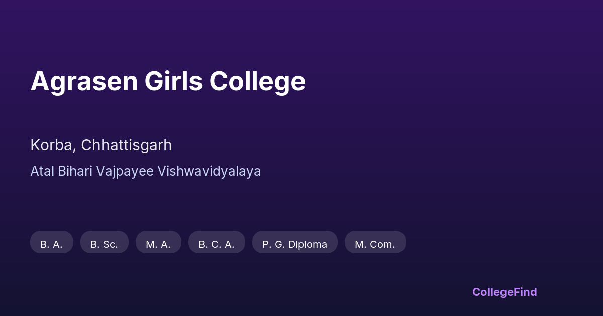 agrasen girls college