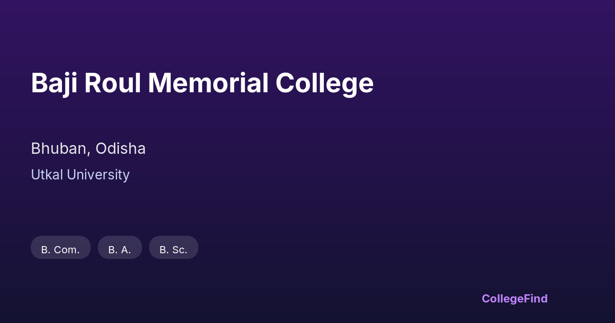 baji roul memorial college