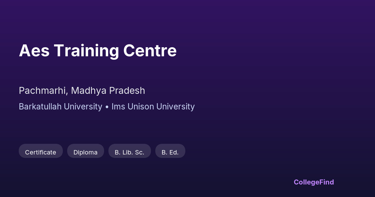 aes training centre